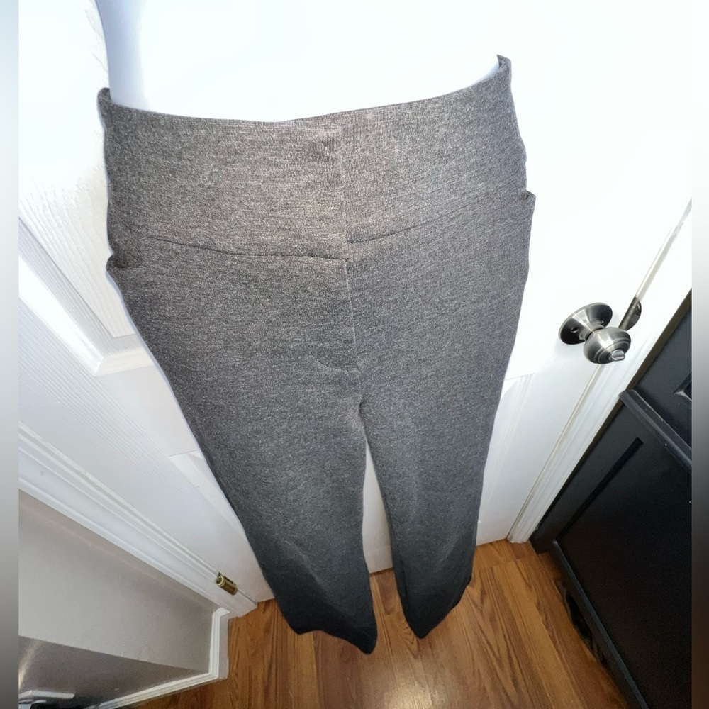 Loft Women’s 8 Charcoal Gray Original Flare Leg Ponte Trouser Dress Pants M - Picture 8 of 16